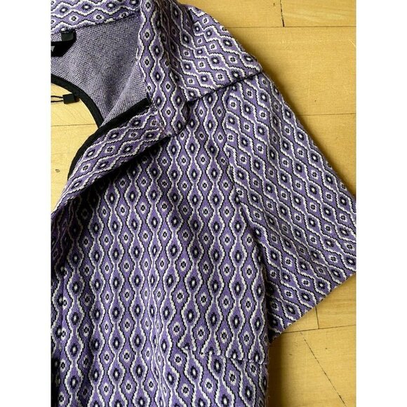 Zara BNWOT womens collared purple bodysuit sz small backless - Picture 6 of 8